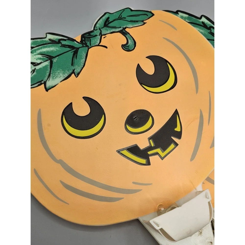 Vintage 90s Halloween Plastic Yard Sticks Set Of 3 Light Up Jack O‎ Lanterns
